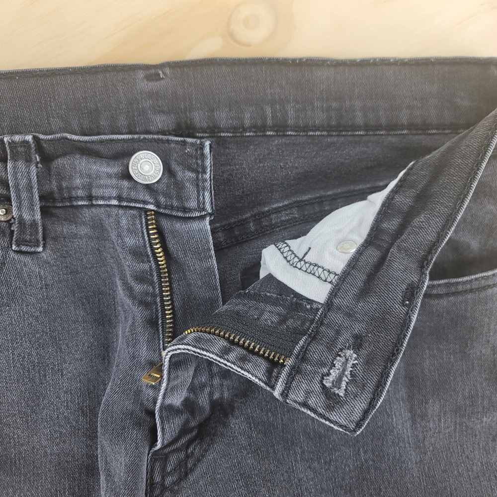Levis 531 Jeans Mens 32x28 Black Athletic Slim Fit Stretch Denim Preppy - Picture 3 of 8